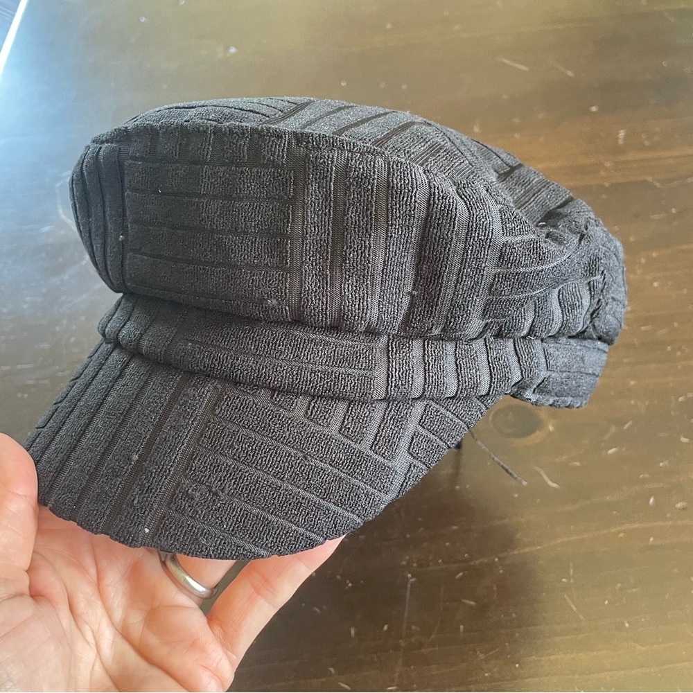 Baker Boy Hat NEW Black textured
